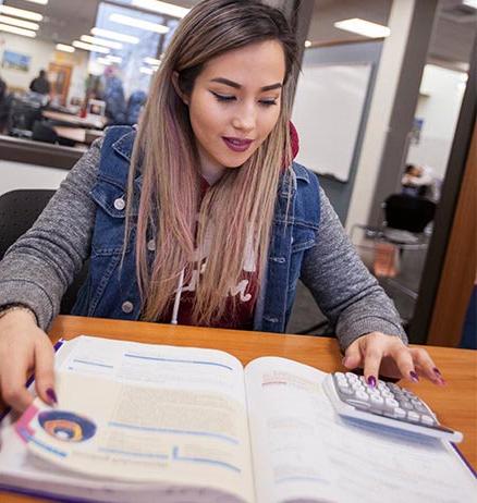 student with book